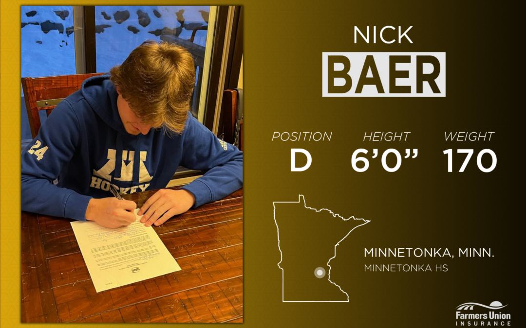 Bobcats Tender Defenseman Nick Baer