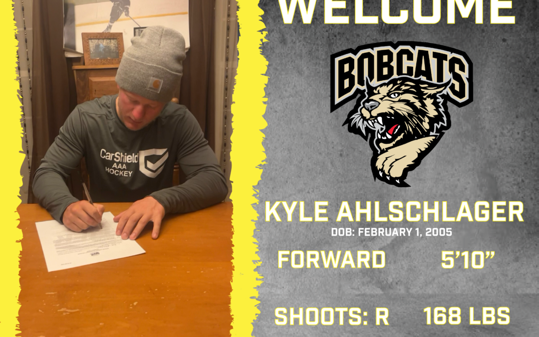 Bobcats tender Kyle Ahlschlager