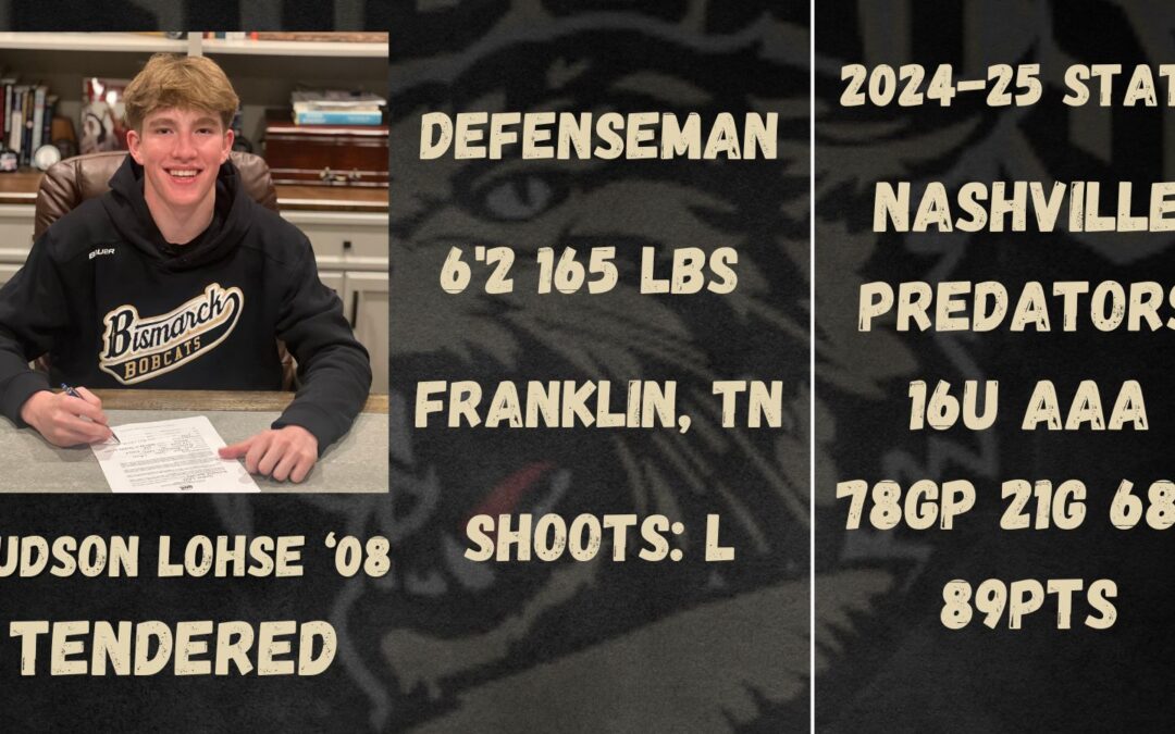 Bobcats Tender Defenseman Hudson Lohse