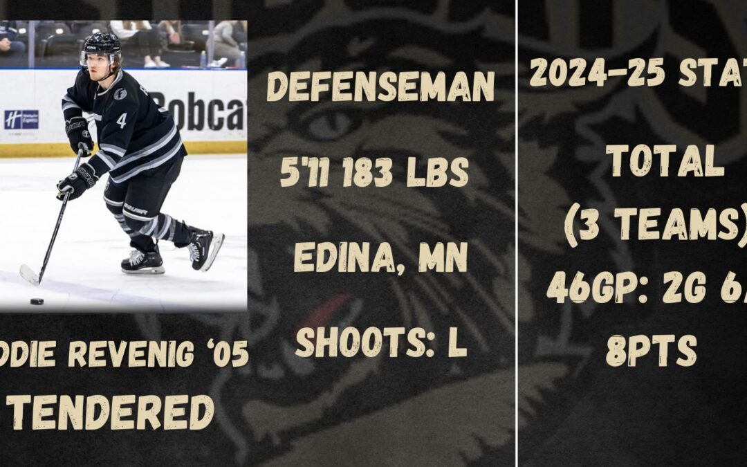 Defenseman Eddie Revenig Signs Tender with Bismarck Bobcats
