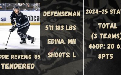 Defenseman Eddie Revenig Signs Tender with Bismarck Bobcats