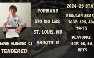 Forward Camden Alemond Signs Tender with Bismarck Bobcats