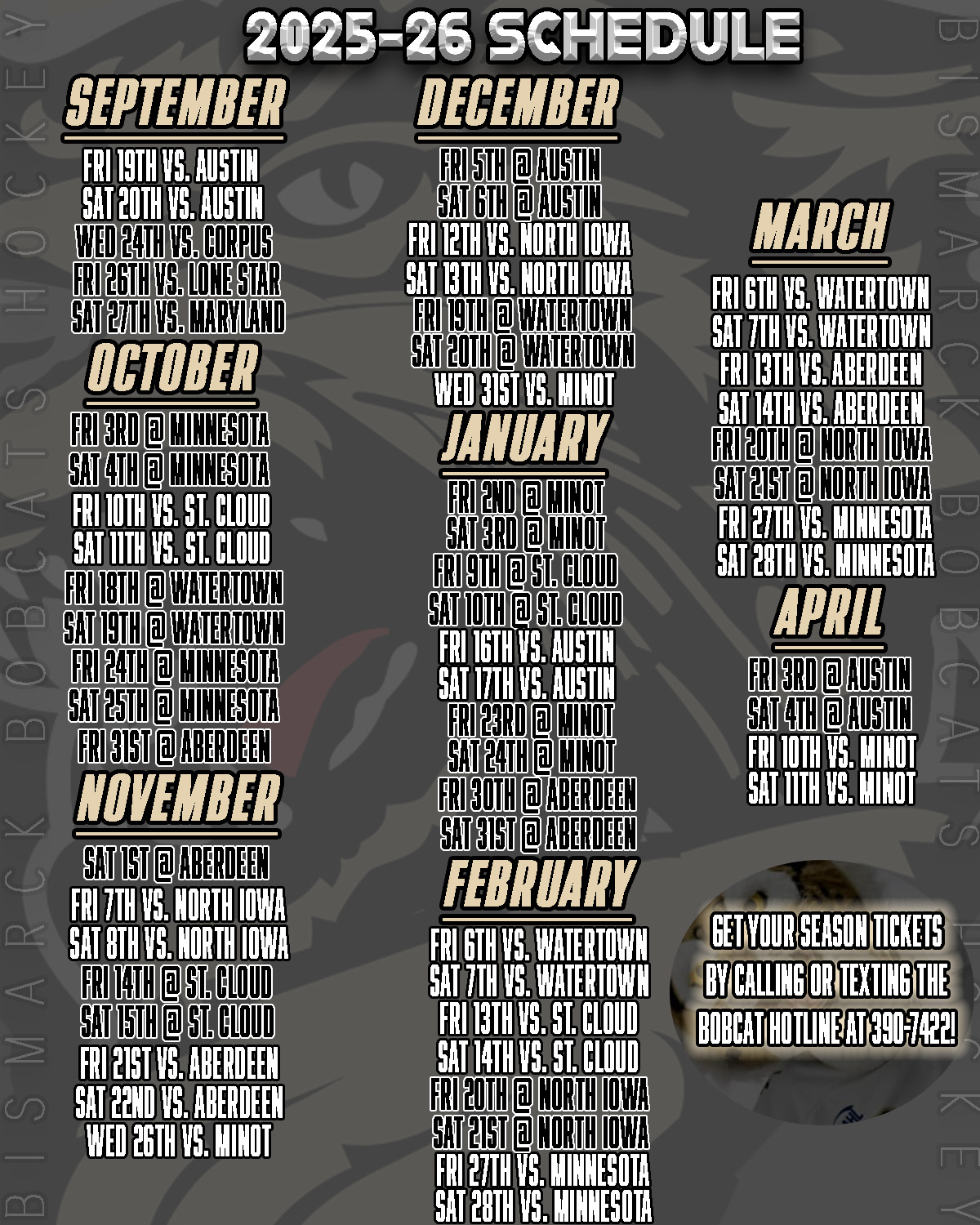 2025 26 Schedule BISMARCK BOBCATS 2025-26-schedule-bismarck-bobcats